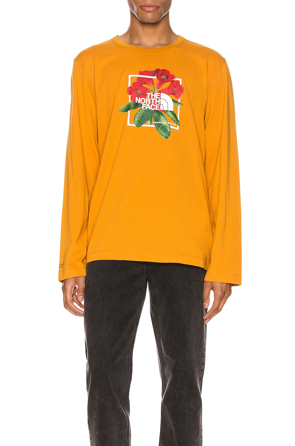 Image 1 of The North Face Long Sleeve Himalayan Bottle Source Tee in Citrine Yellow