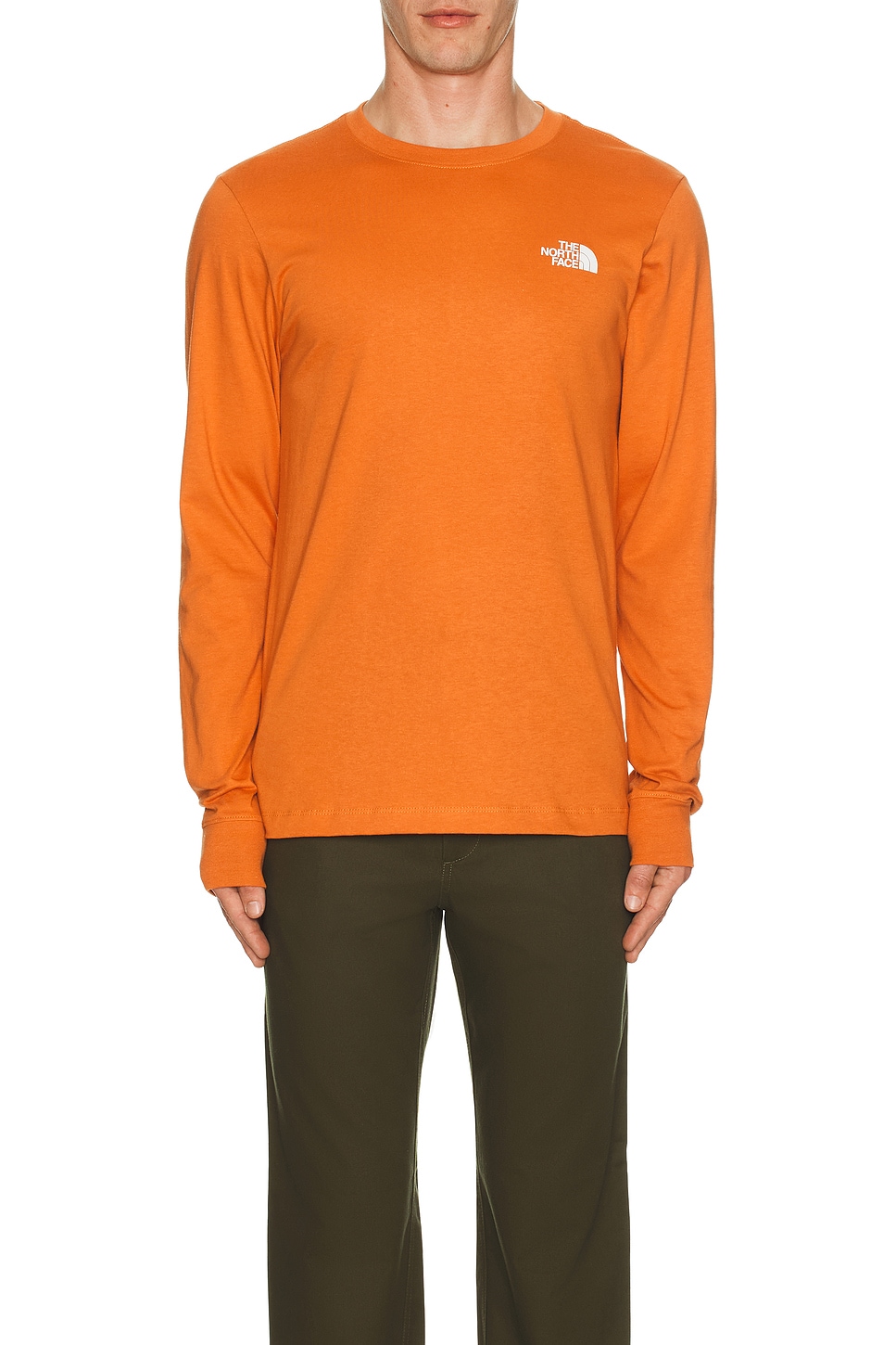 Image 1 of The North Face Long Sleeve Box NSE Tee in Iron Bronze