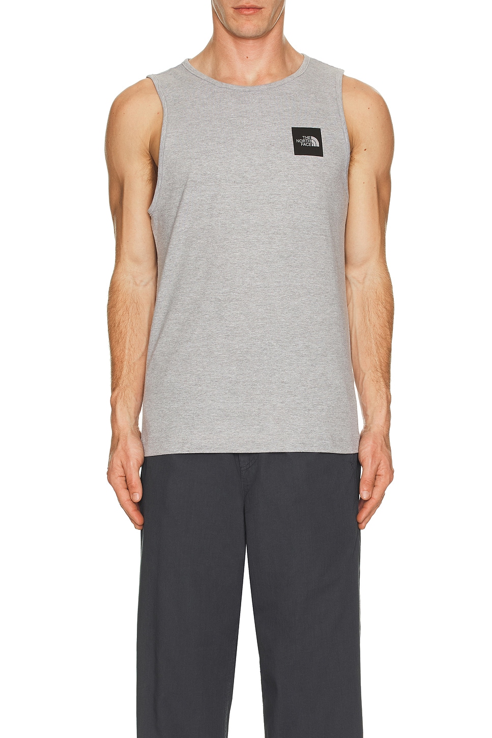 Image 1 of The North Face Box Half Dome Tank in TNF Pale Grey Heather