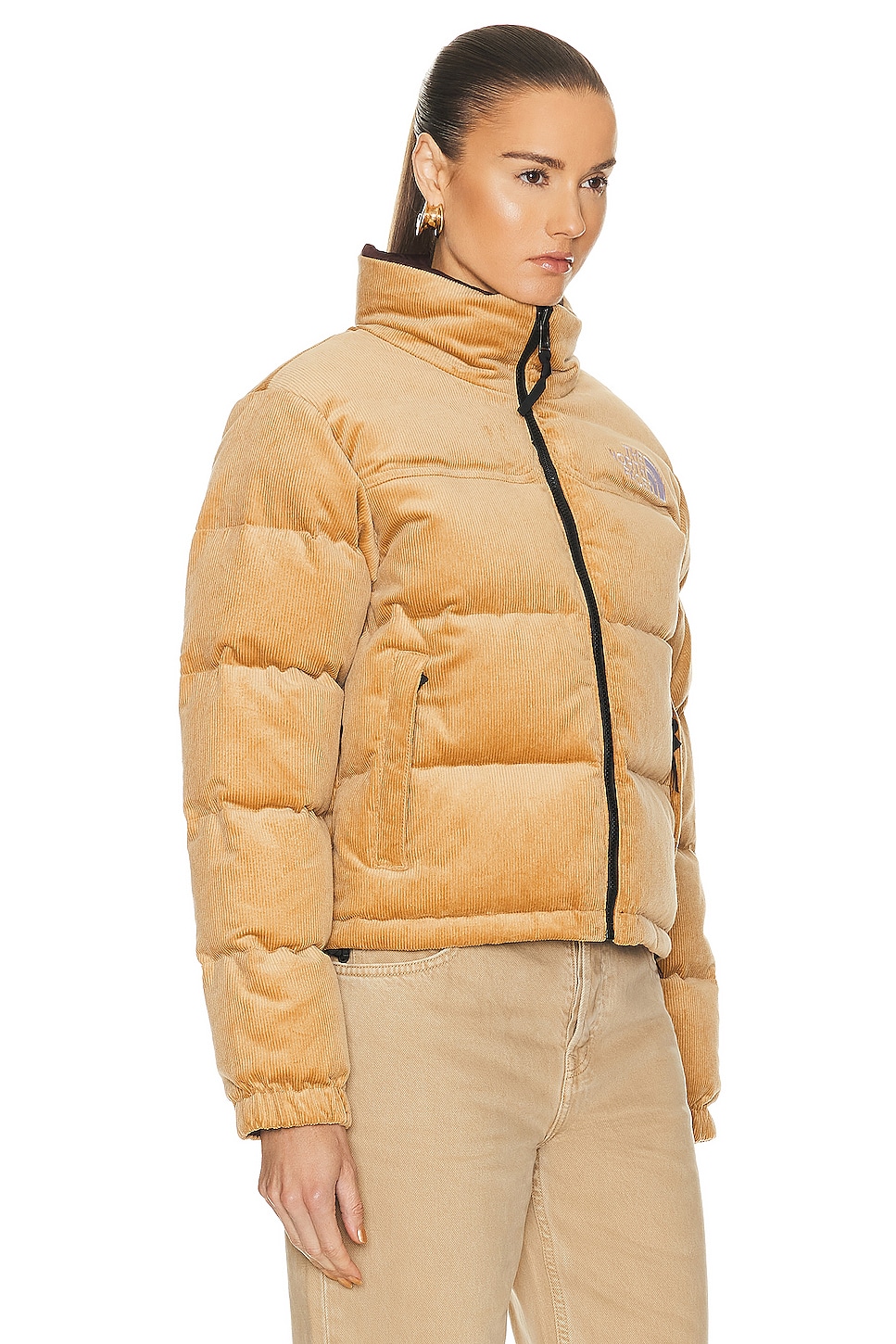 The North Face 92 Reversible Nuptse Jacket in Almond Butter & Coal ...