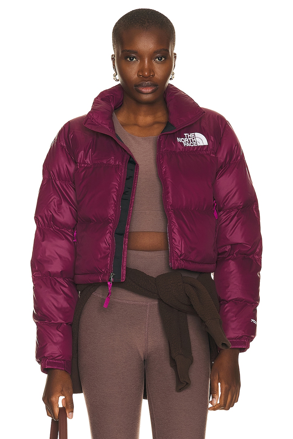 Image 1 of The North Face Nupste Short Jacket in Boysenberry