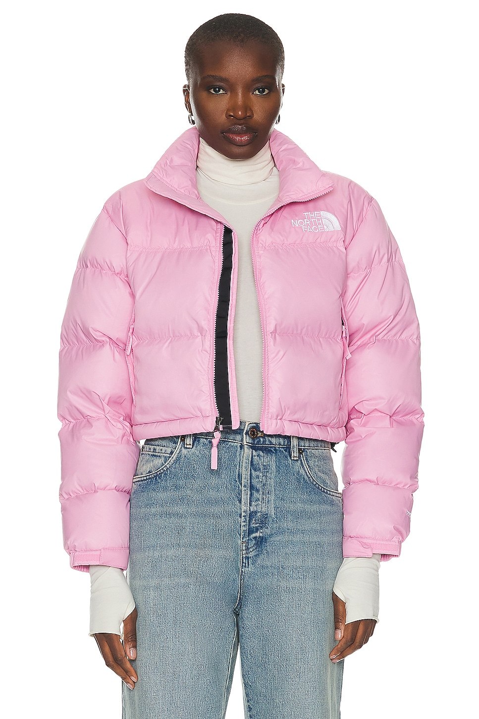 The North Face Nuptse Short Jacket in Orchid Pink | FWRD