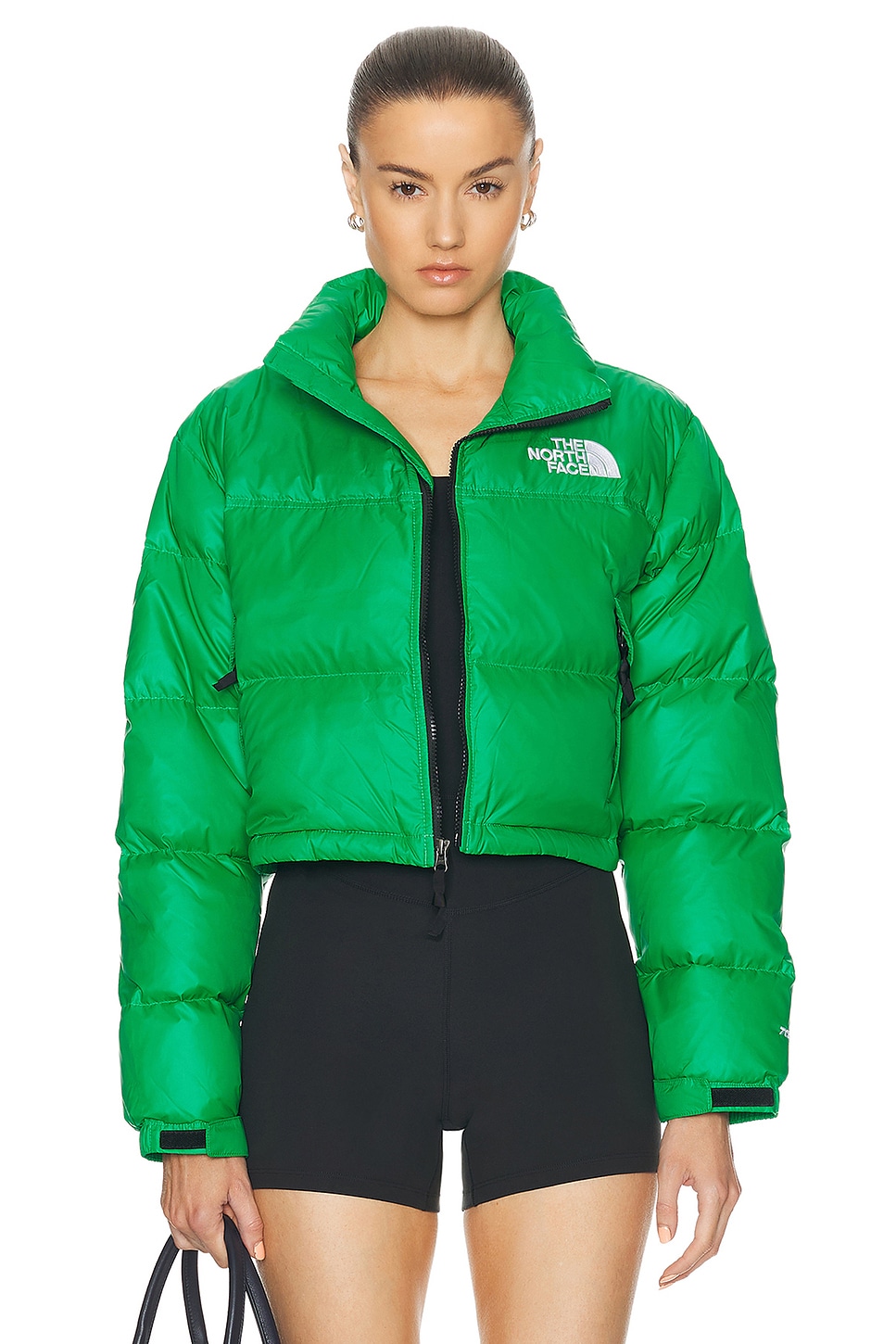 Image 1 of The North Face Nuptse Short Jacket in Optic Emerald