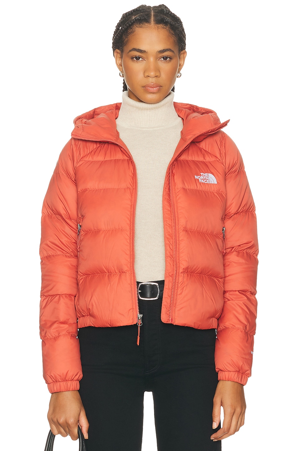 The North Face Hydrenalite Down Hoodie In Orange