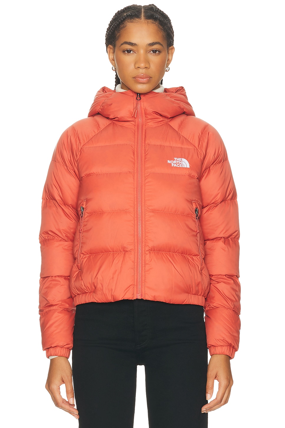The North Face Hydrenalite Down Hoodie In Orange