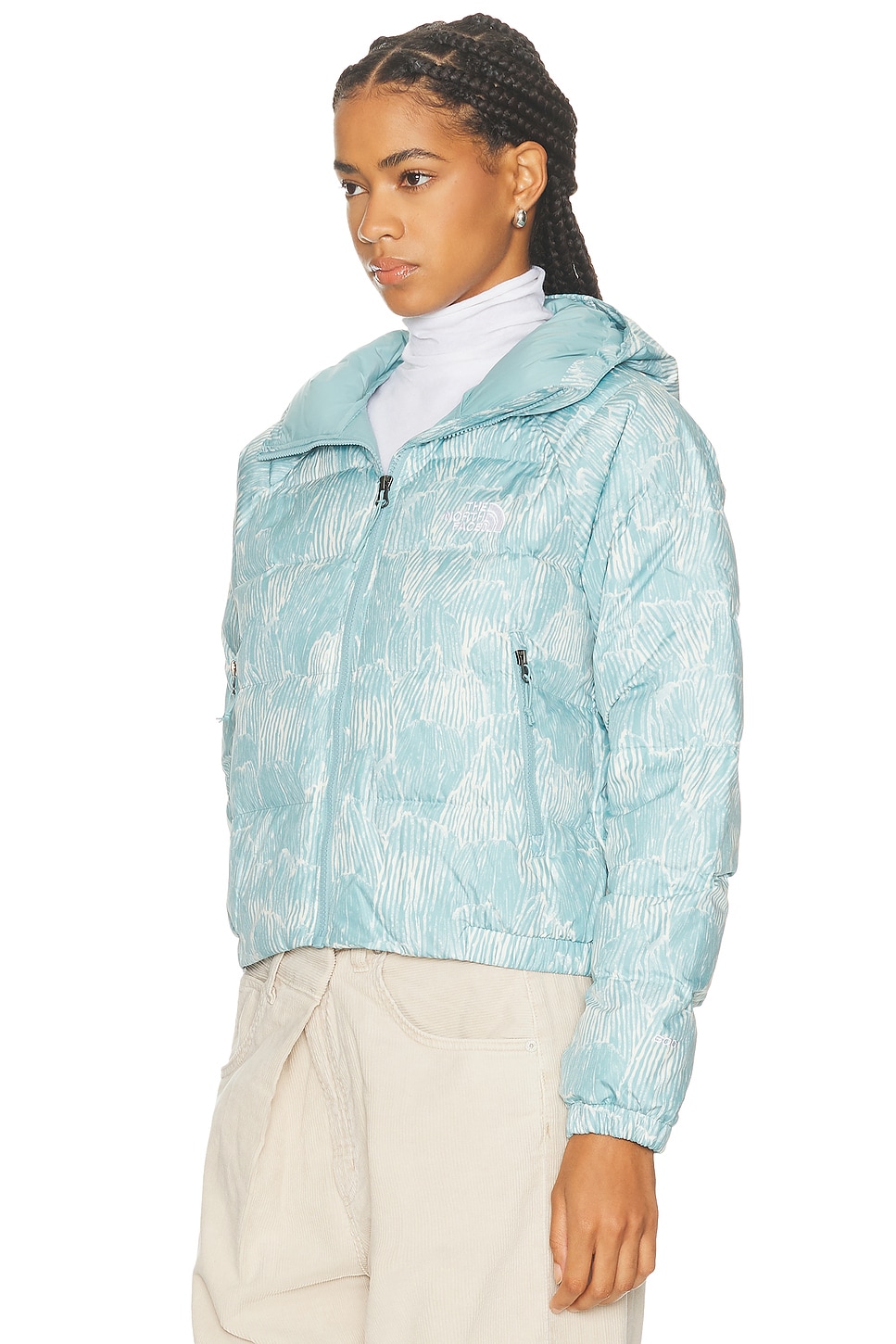 The North Face Hydrenalite 550-fill Power Down Hoodie In Blue