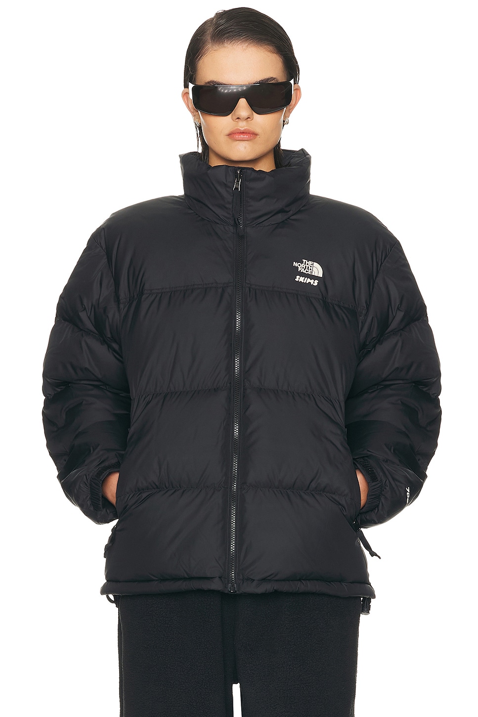Image 1 of The North Face x SKIMS 1996 Nuptse Jacket in SK Onyx