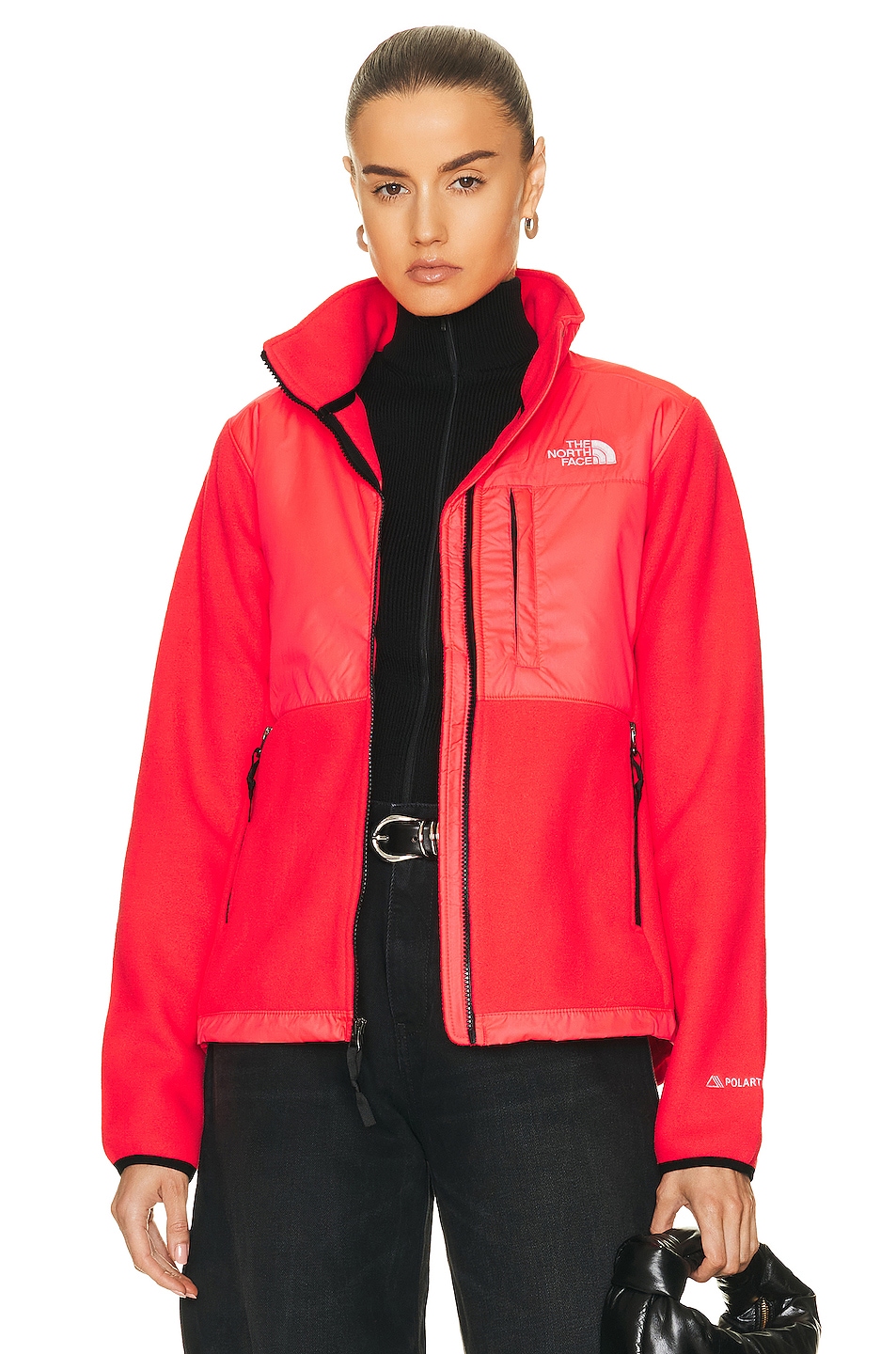 The North Face Denali Jacket in Brilliant Coral FWRD