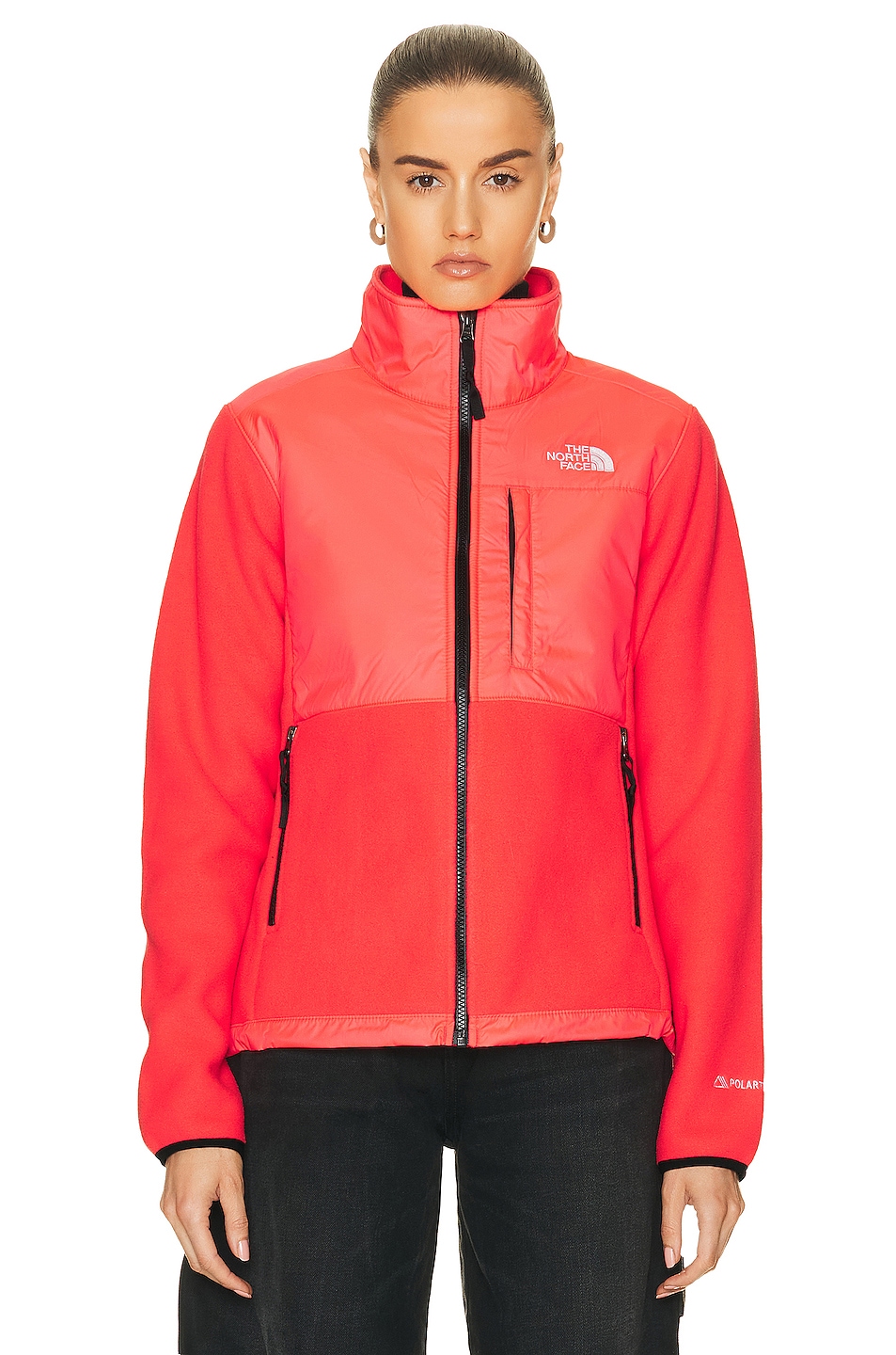 The North Face Denali Jacket in Brilliant Coral FWRD