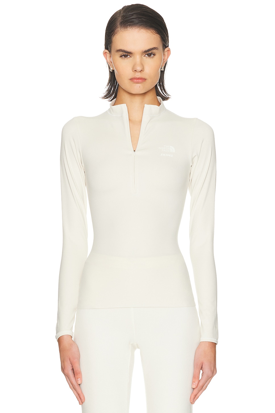 Image 1 of The North Face x SKIMS Refina Long Sleeve Top in SK Bone