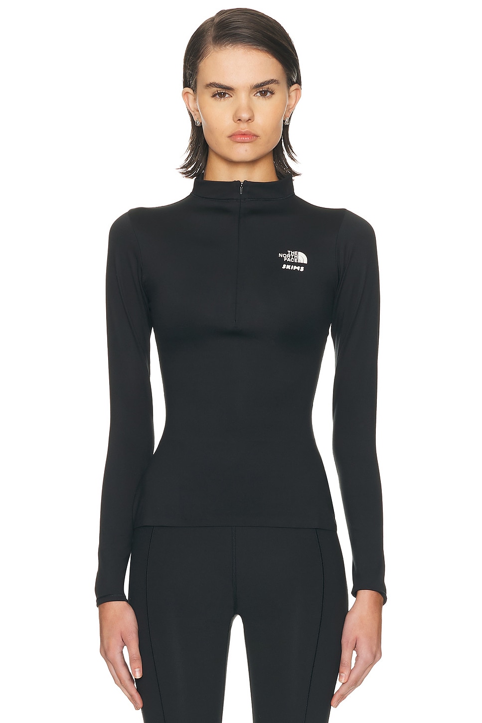 Image 1 of The North Face x SKIMS Refina Long Sleeve Top in SK Onyx