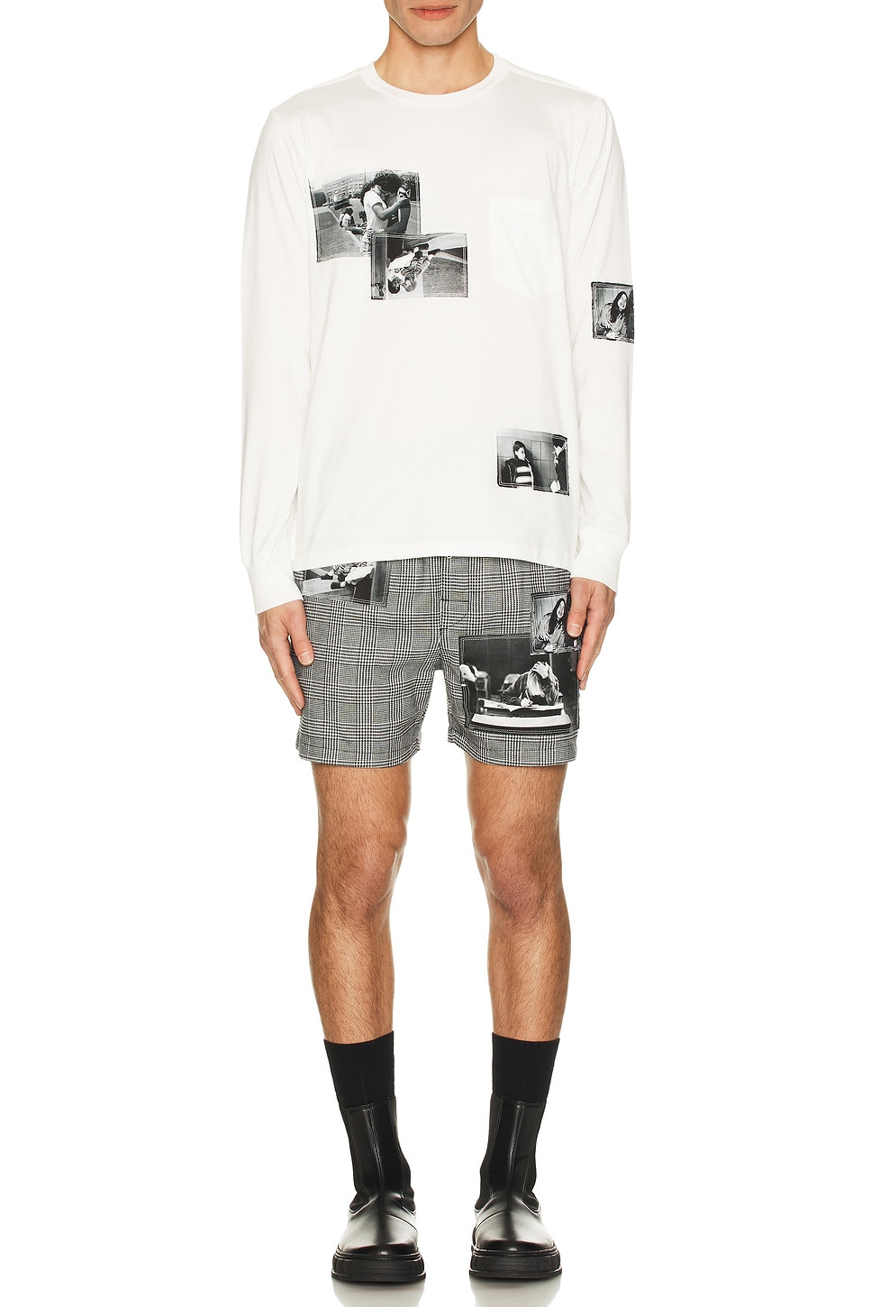 Image 1 of TAKAHIROMIYASHITA The Soloist Trunks Short in Glencheck