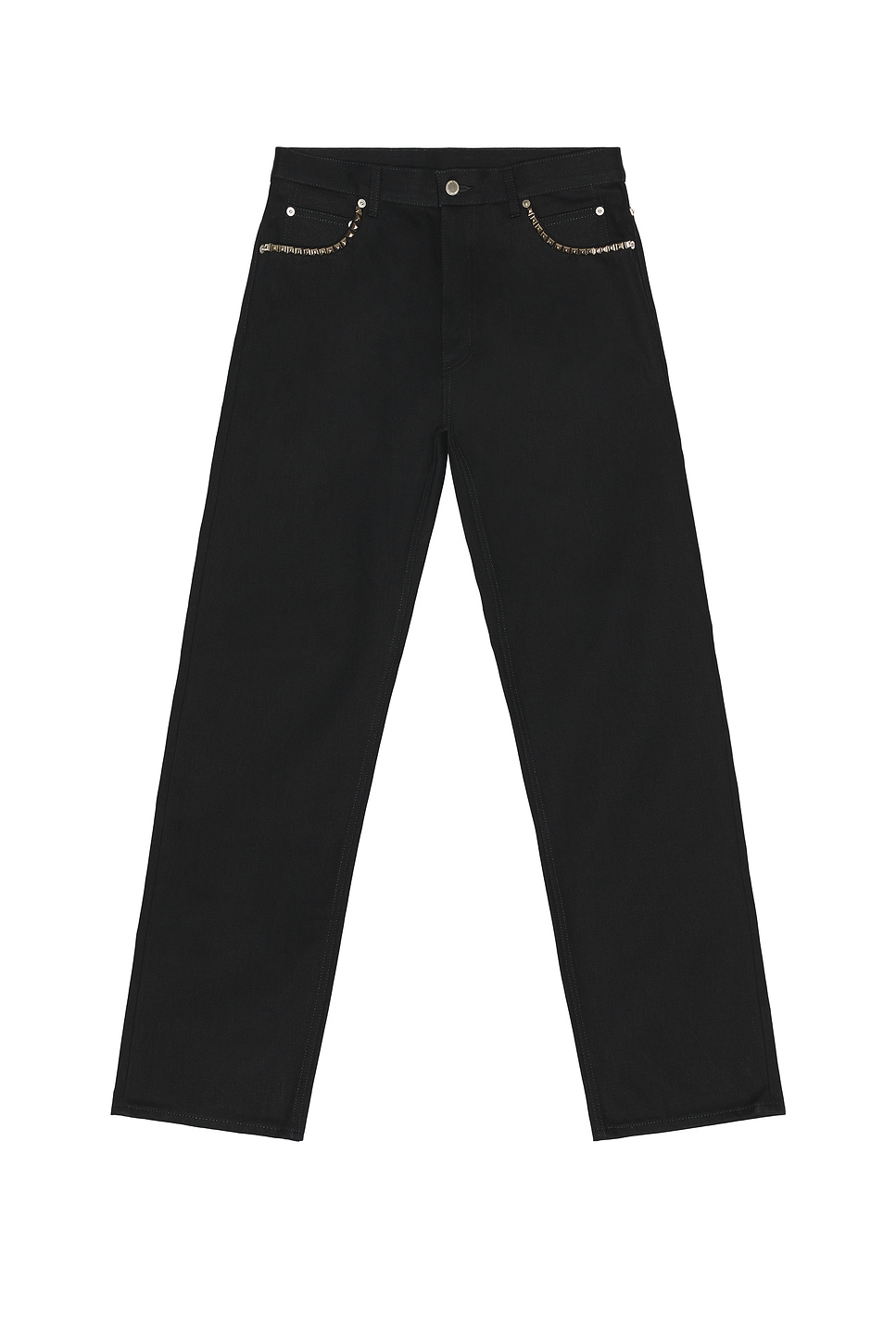 TAKAHIROMIYASHITA The Soloist Studs Loose Fit Jeans in Black
