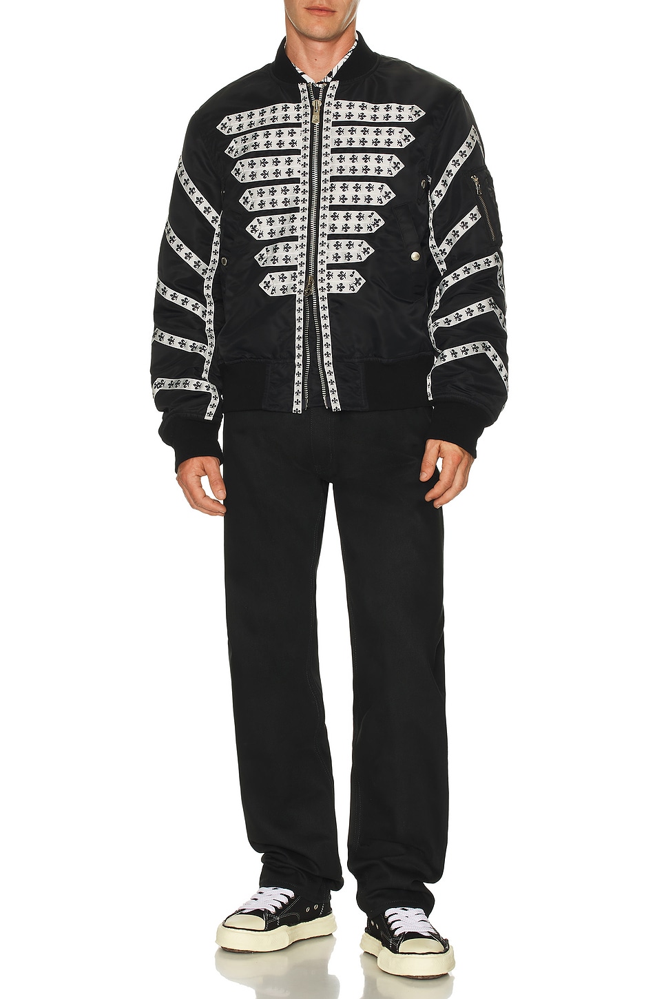Image 1 of TAKAHIROMIYASHITA The Soloist Studs Loose Fit Jeans in Black