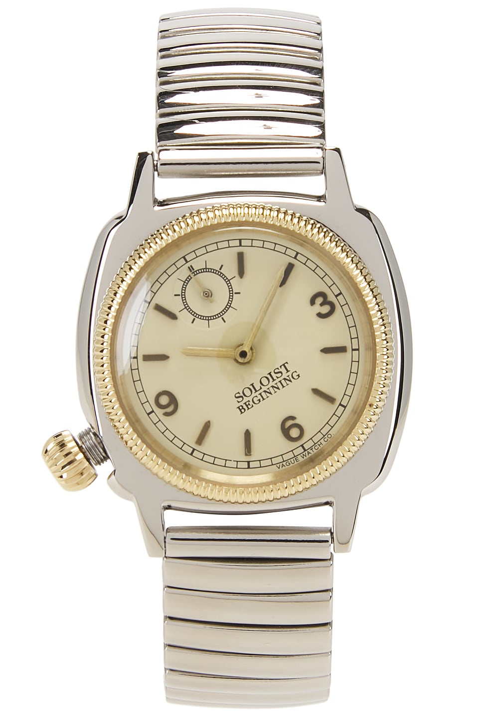 Takahiromiyashita The Soloist Coussin Type L Extension Belt Watch In Sand