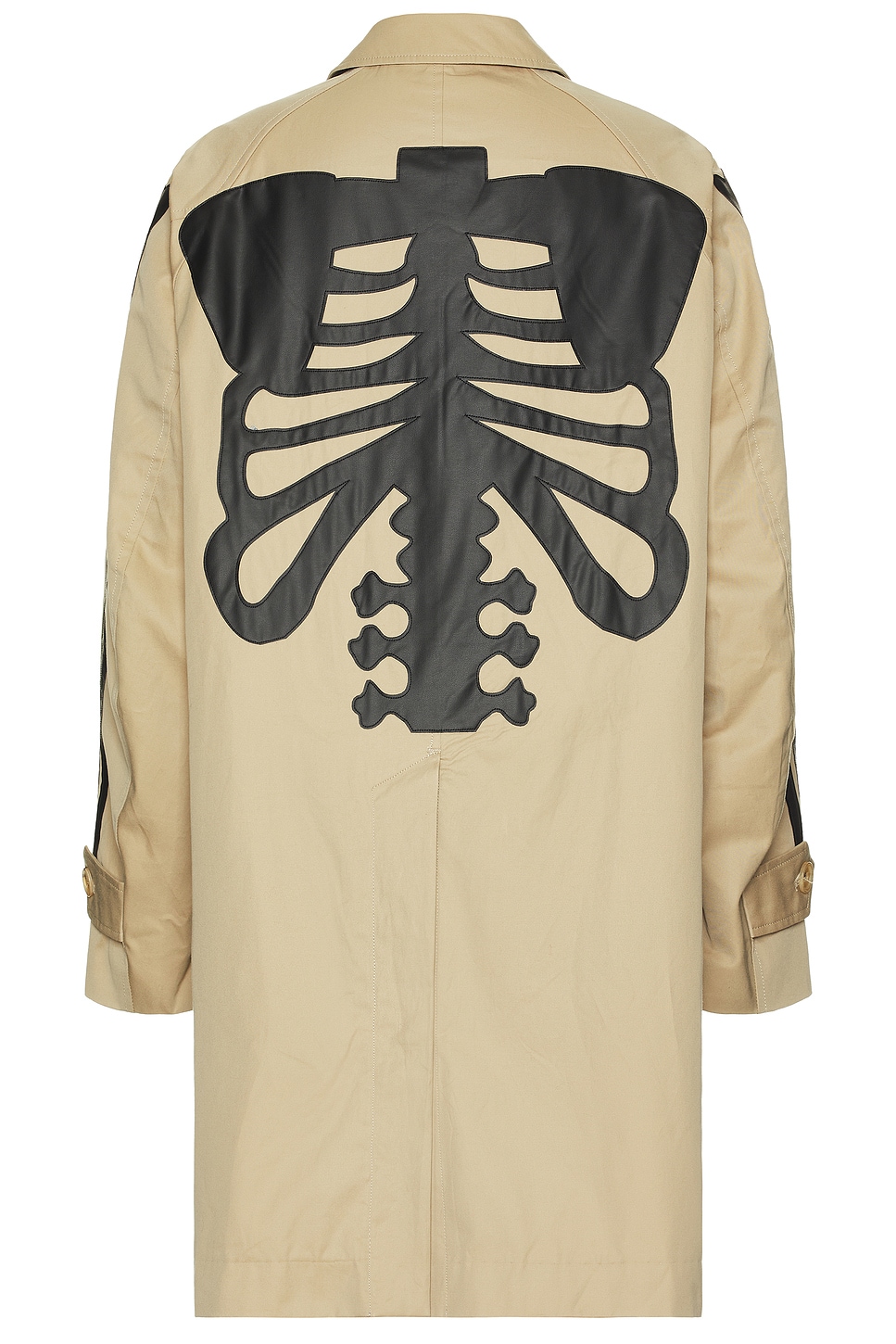 Shop Takahiromiyashita The Soloist Soutien Collar Coat In Beige & Black Bone