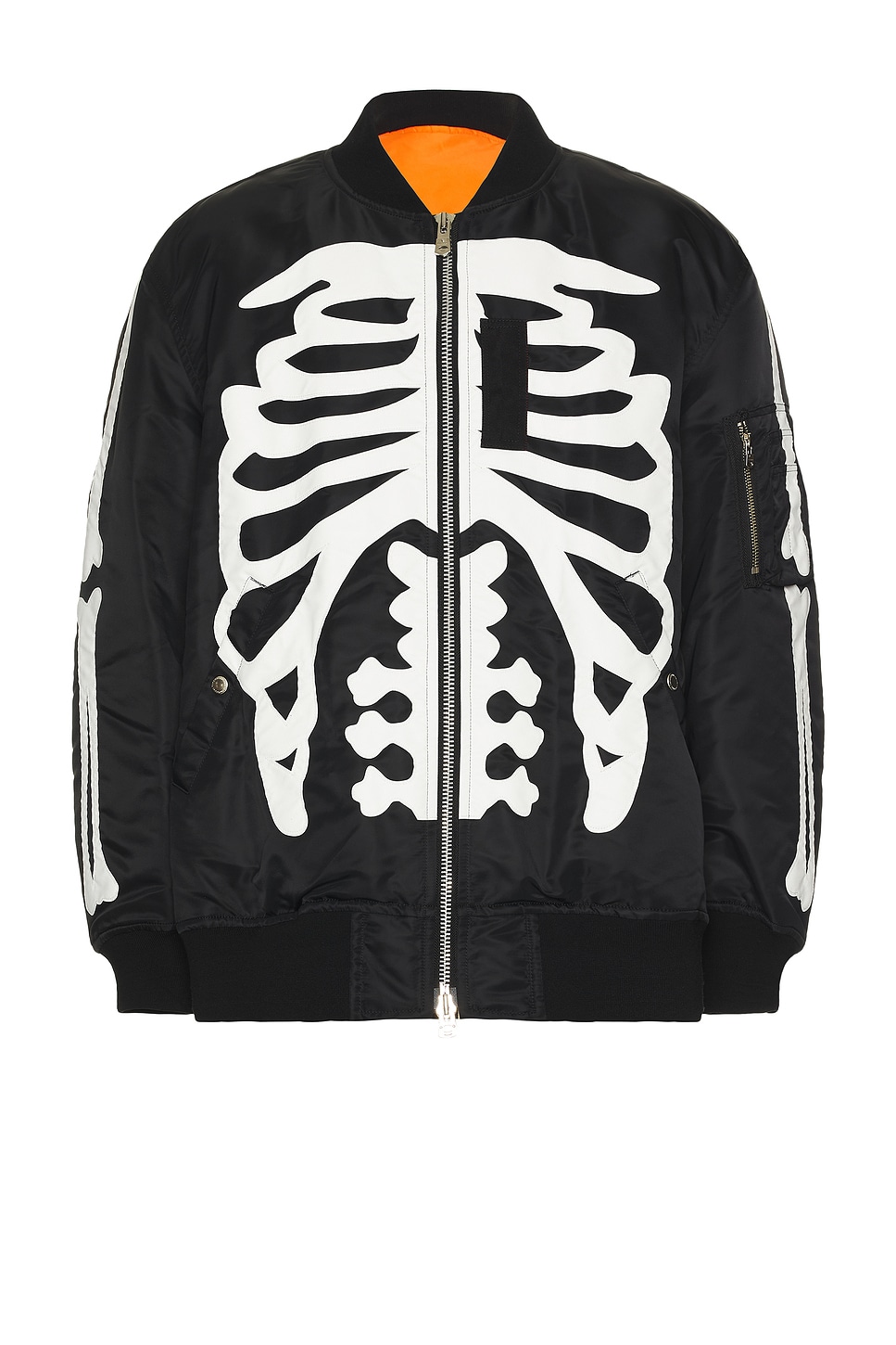 Image 1 of TAKAHIROMIYASHITA The Soloist Flight Jacket in Black & White Bone