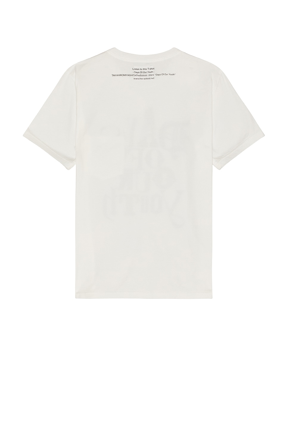 Shop Takahiromiyashita The Soloist Days Of Our Youth Tee In White