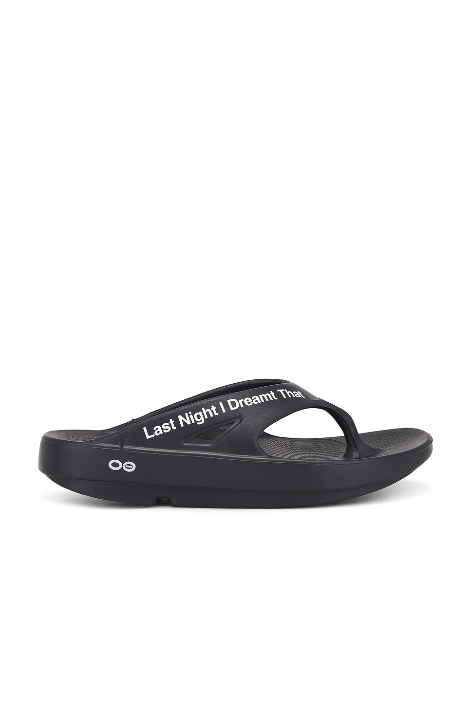 Image 1 of TAKAHIROMIYASHITA The Soloist x OOFOS Flip-Flop in Black