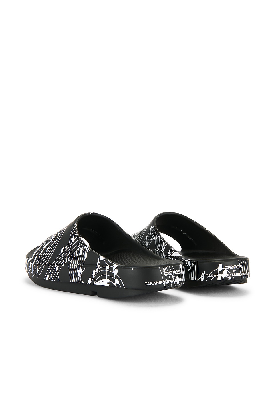 Image 3 of TAKAHIROMIYASHITA The Soloist x OFFOS Music Note Slide in Black