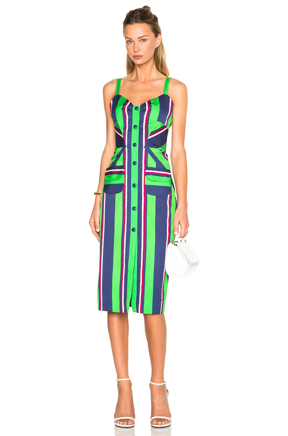 Image 1 of Tanya Taylor Antonia Dress in Emerald Multi
