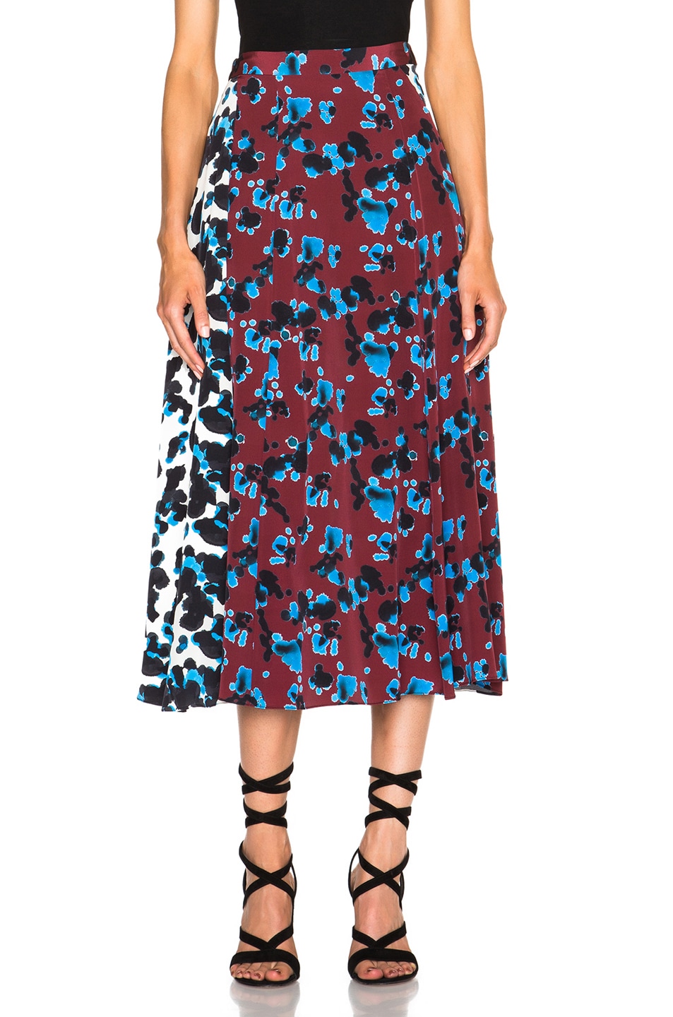 Image 1 of Tanya Taylor Jackson Skirt in Ink Spot Combo