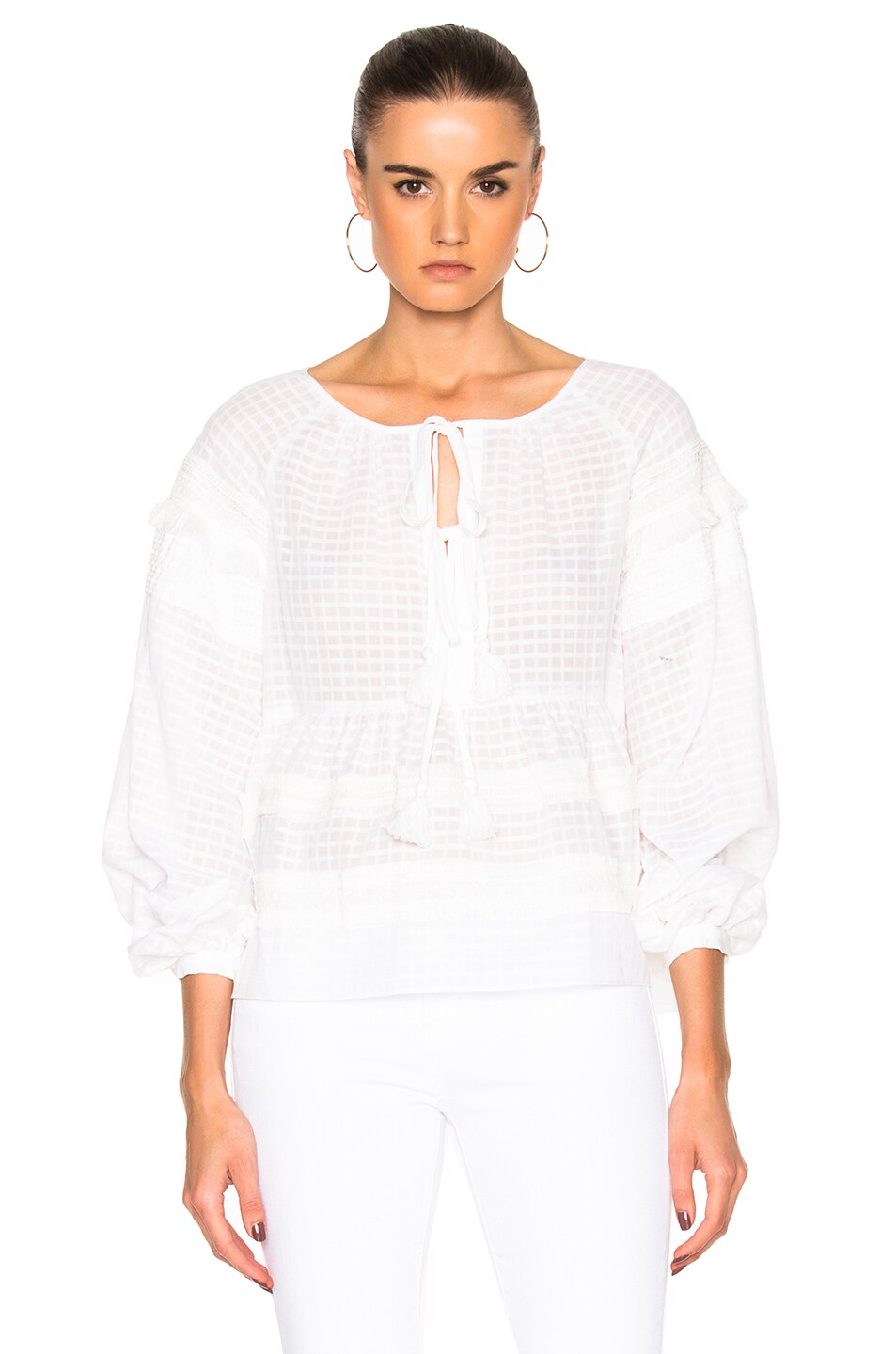 Image 1 of Tanya Taylor Clemence Top in White