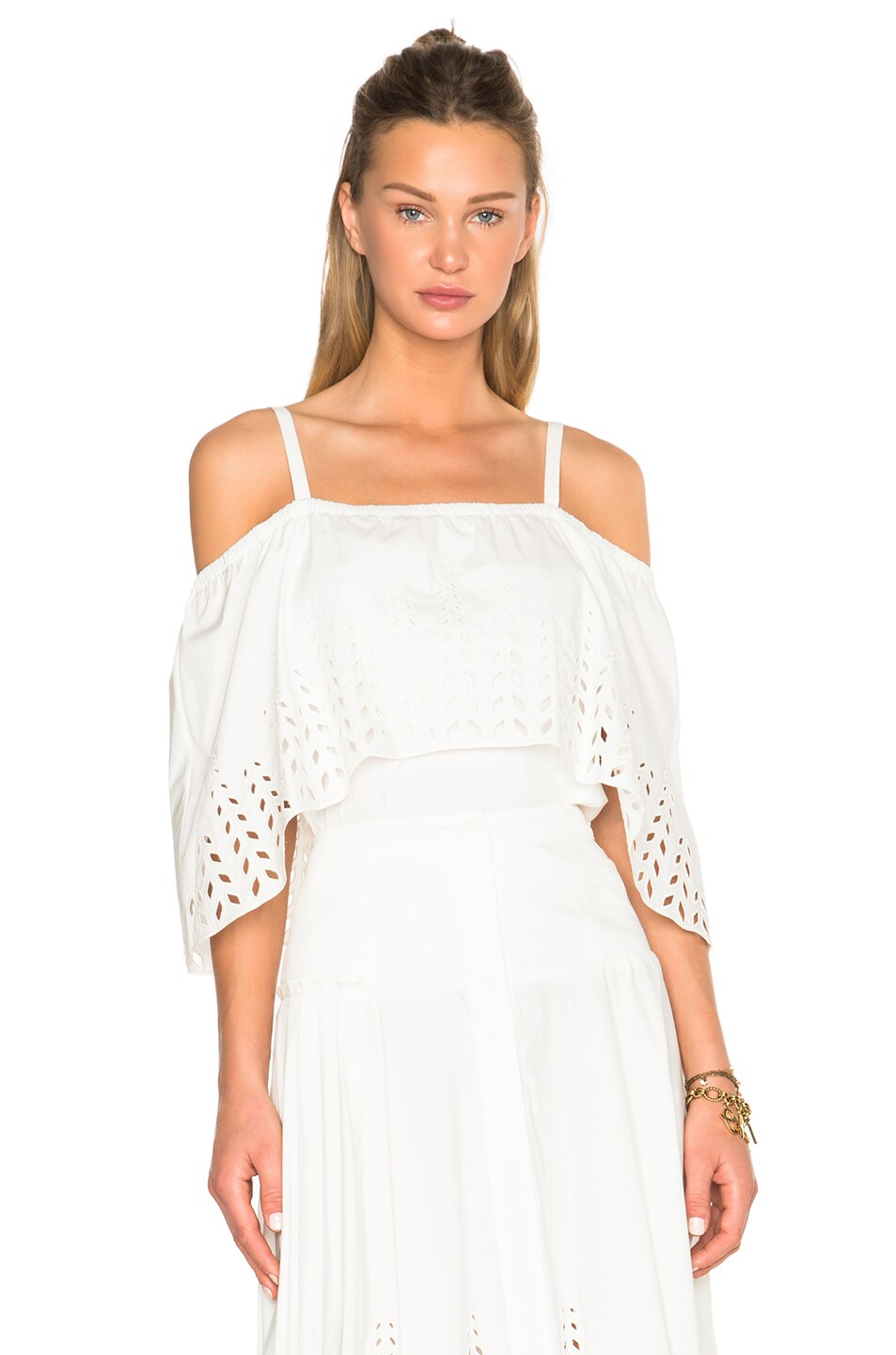 Image 1 of Tanya Taylor Ione Top in White