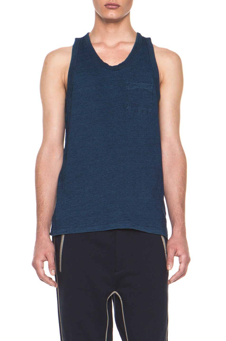 Image 1 of Alexander Wang Classic Tank with Pocket in Indigo