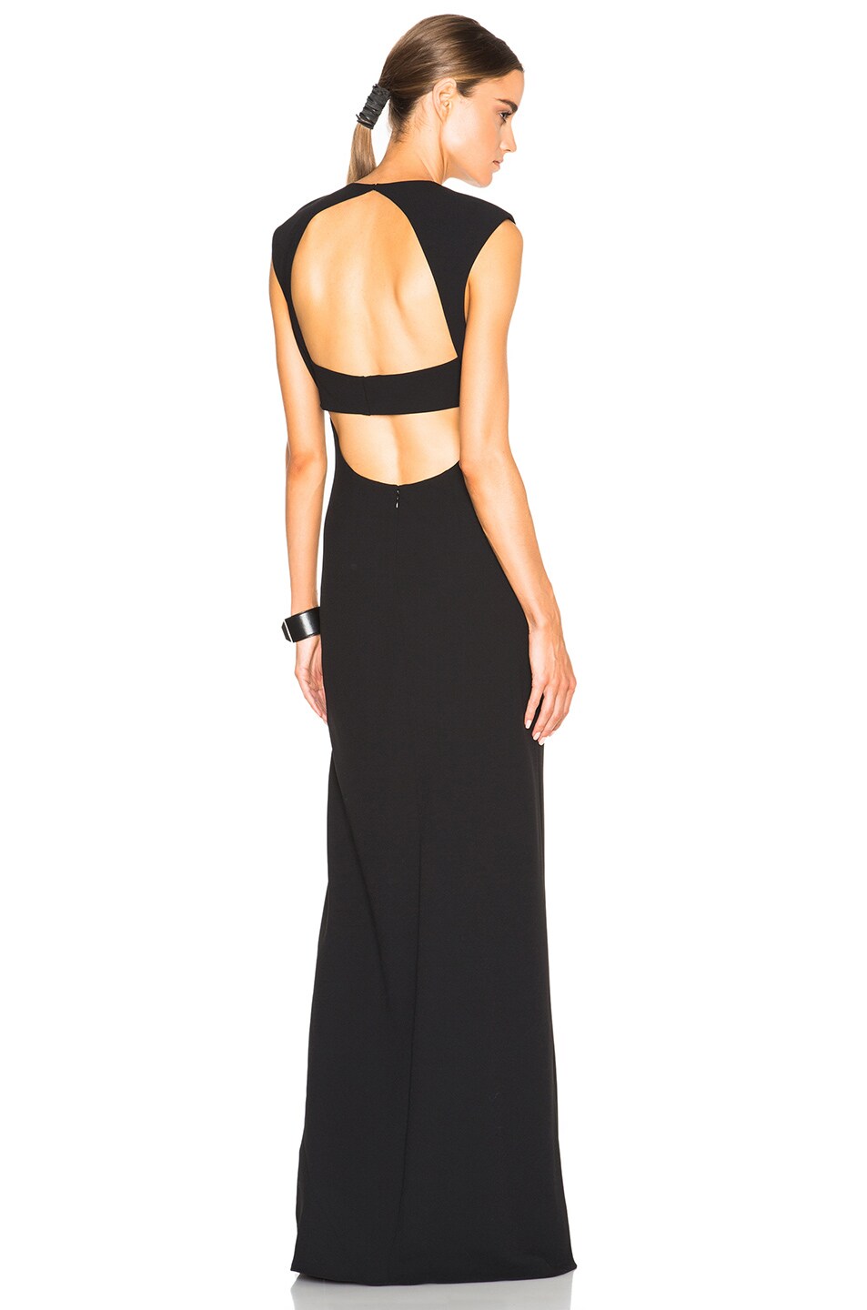 Image 1 of Alexander Wang Exposed Back Maxi Dress in Black