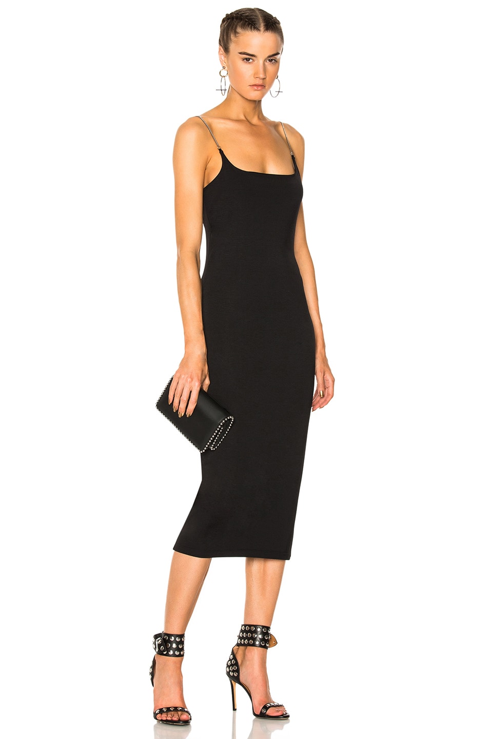 Image 1 of Alexander Wang Ponte Camisole Dress in Black