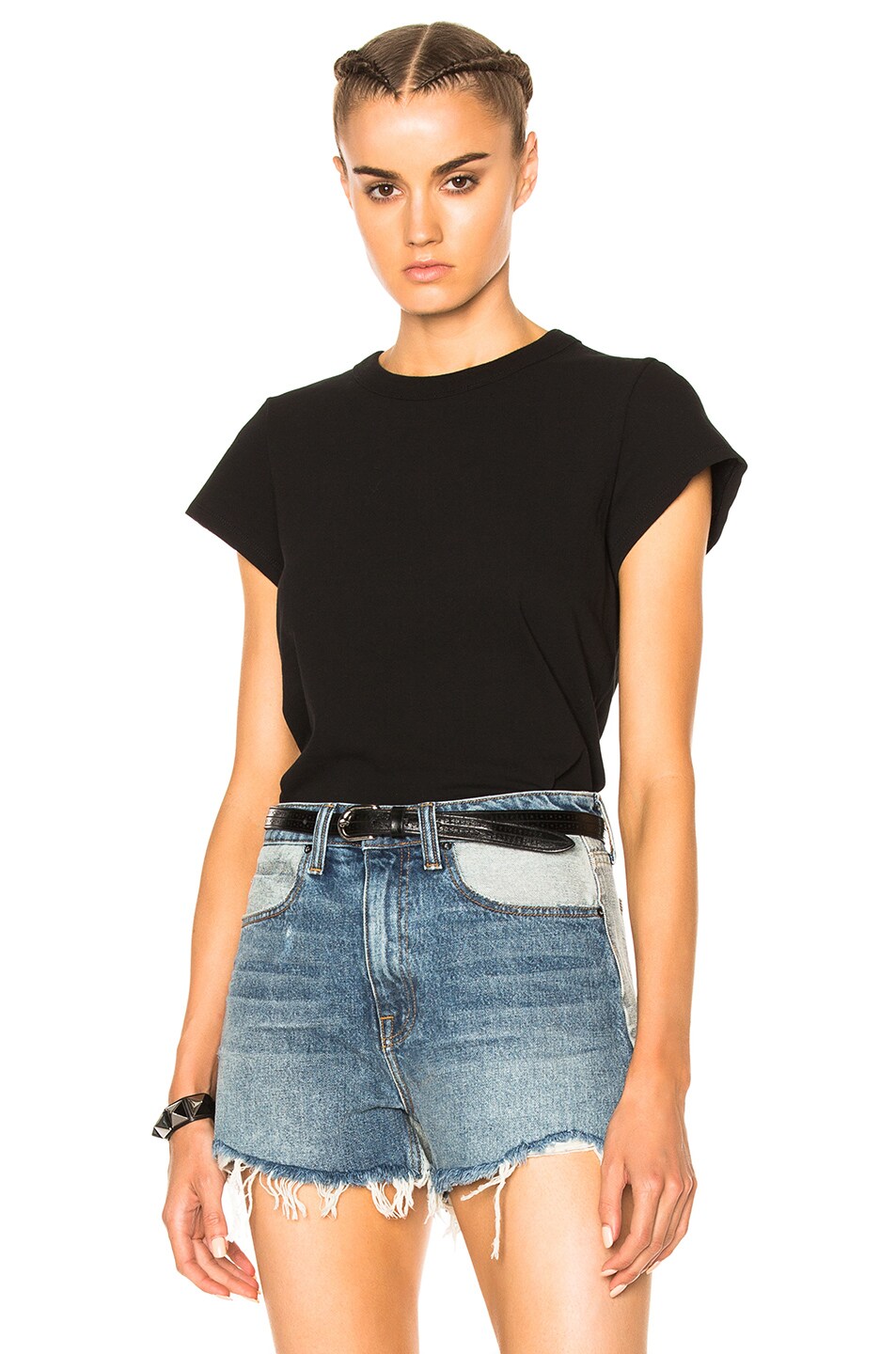 Image 1 of Alexander Wang High Twist Fitted Bodysuit in Black