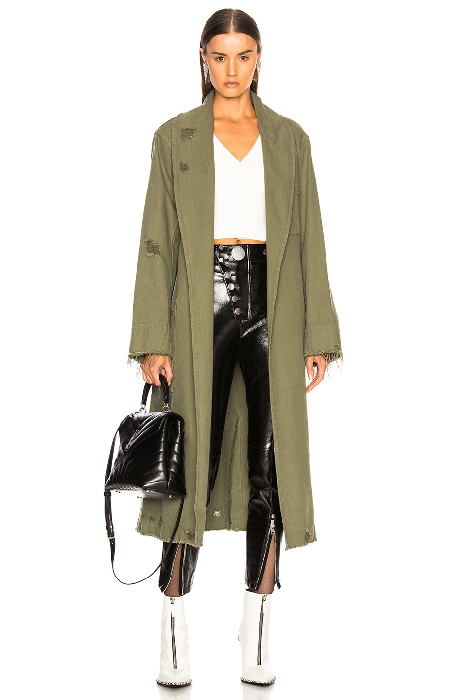 Image 1 of Alexander Wang Pajama Utility Trench Coat in Cadet