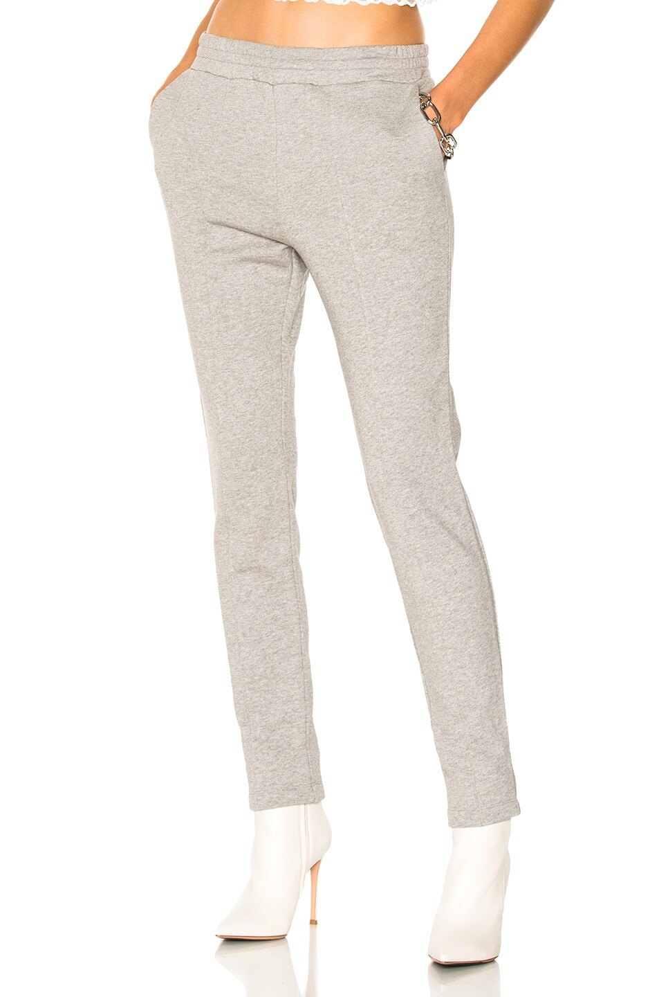 Image 1 of Alexander Wang Pull On Legging in Heather Grey