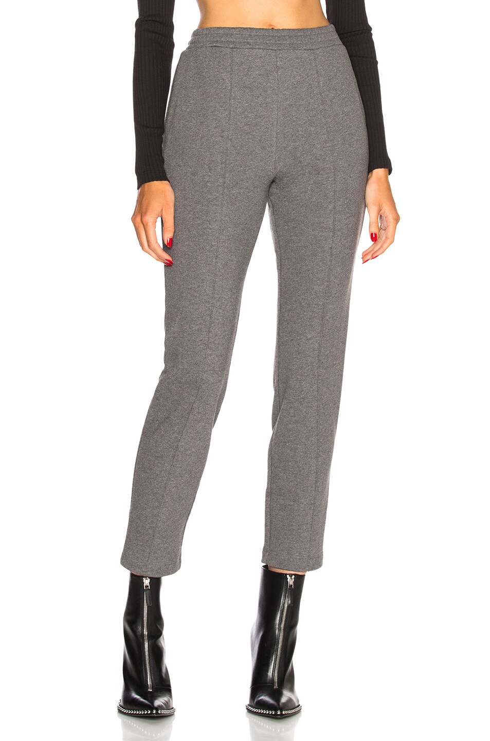 Image 1 of Alexander Wang French Terry Sweat Pant in Charcoal