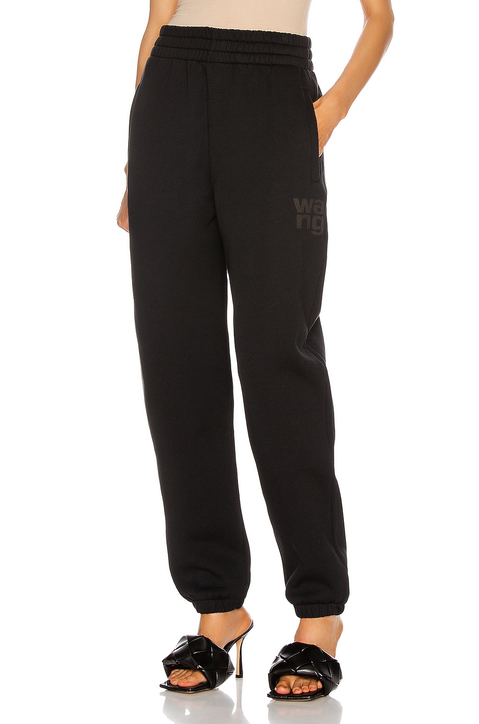 Image 1 of Alexander Wang Foundation Terry Classic Sweatpant in Black