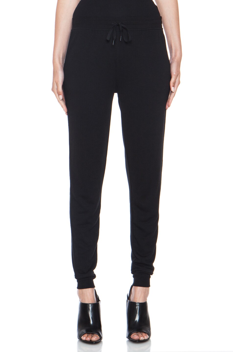 Image 1 of Alexander Wang Lightweight French Terry Sweatpants in Black