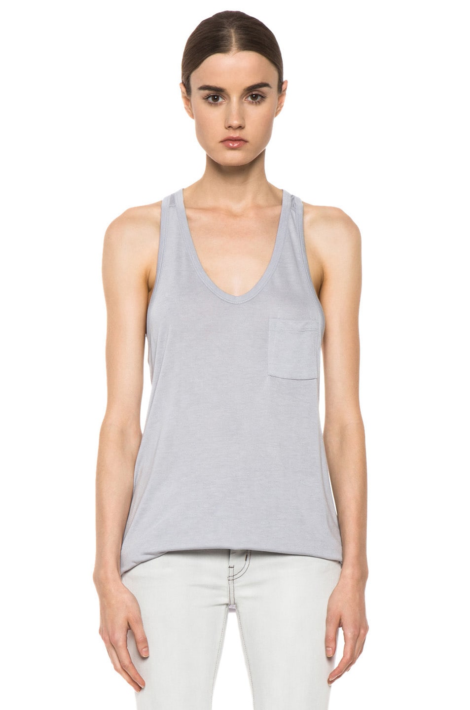 Image 1 of Alexander Wang Classic Tank with Pocket in Lavender