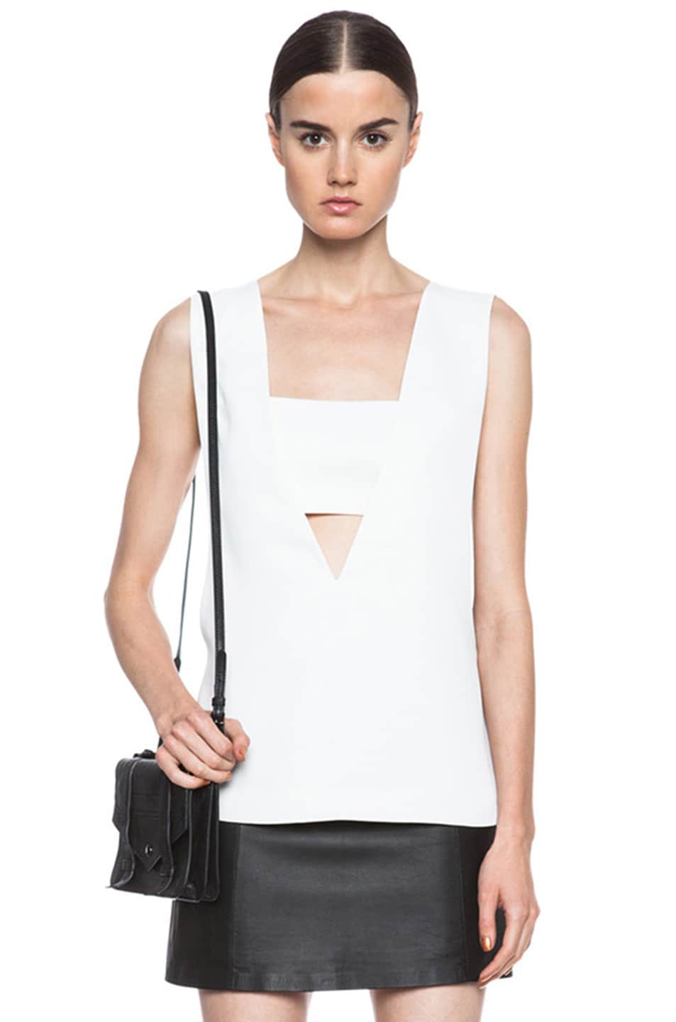Image 1 of Alexander Wang Bandeau Insert Poly Tank in Ivory
