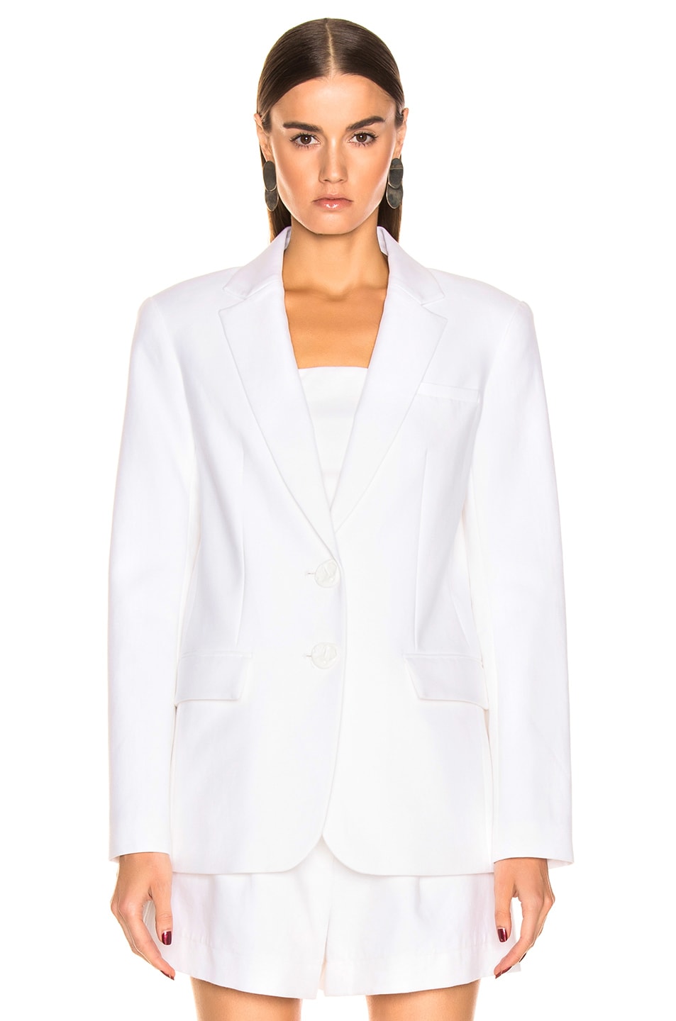 Tibi Cecilia Blazer in White | FWRD