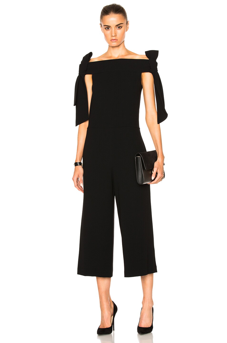 tie shoulder jumpsuit