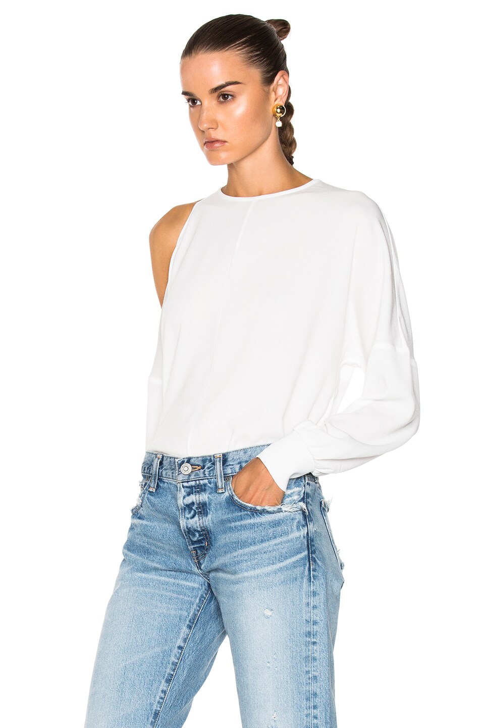 asymmetrical cut out top