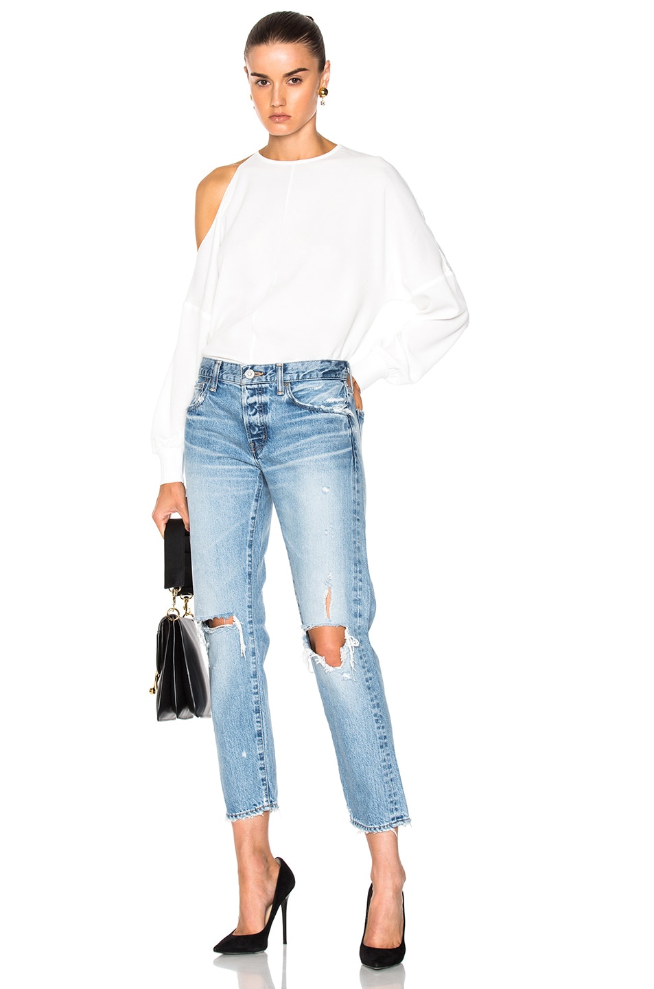 asymmetrical cut out top