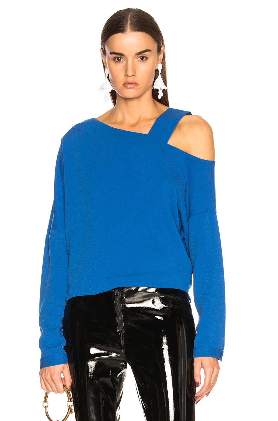 Image 1 of Tibi Cutout Top in Blue