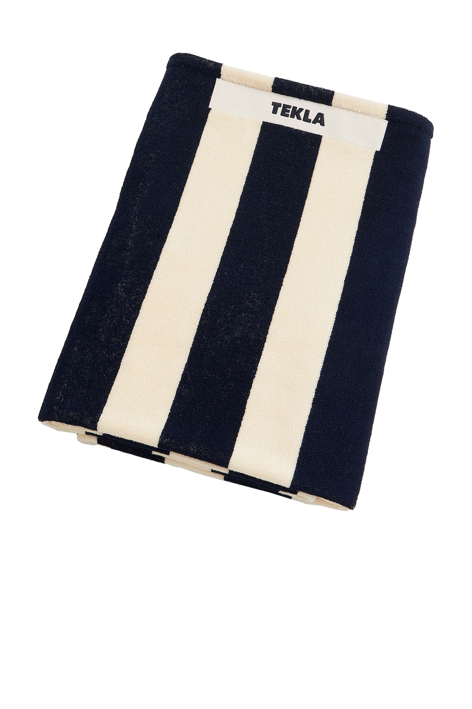 Image 1 of Tekla Beach Towel in Navy Stripes