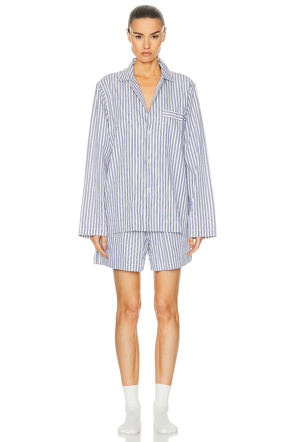 Long Sleeve Stripe Shirt - Thumbnail 4