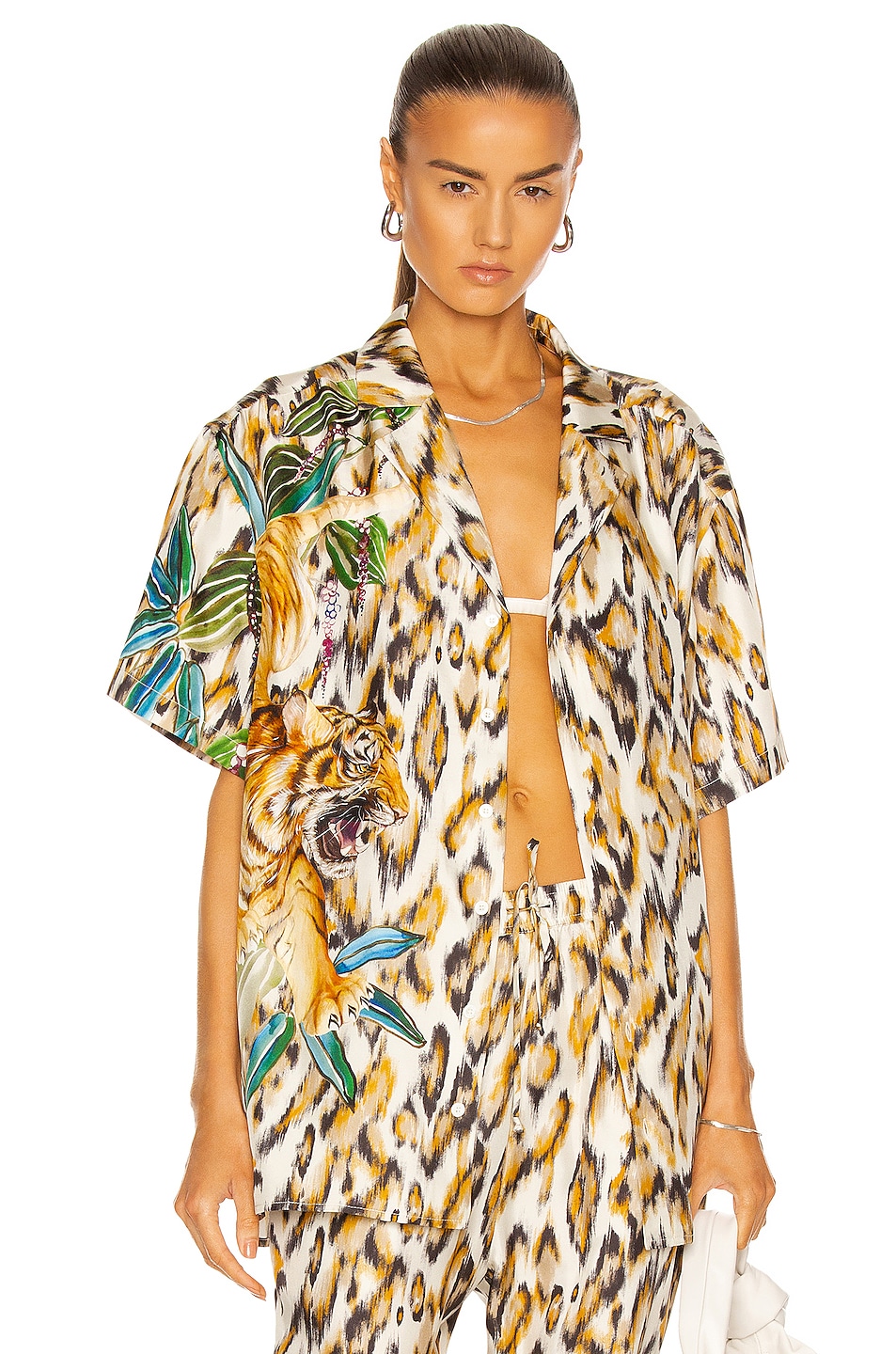 Image 1 of Tell Your Friends Oversized Shirt in Tristan Print