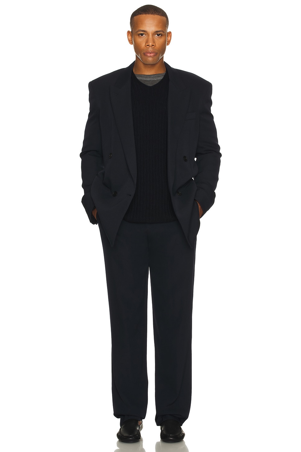 Image 1 of The Row Gustave Top in Dark Navy