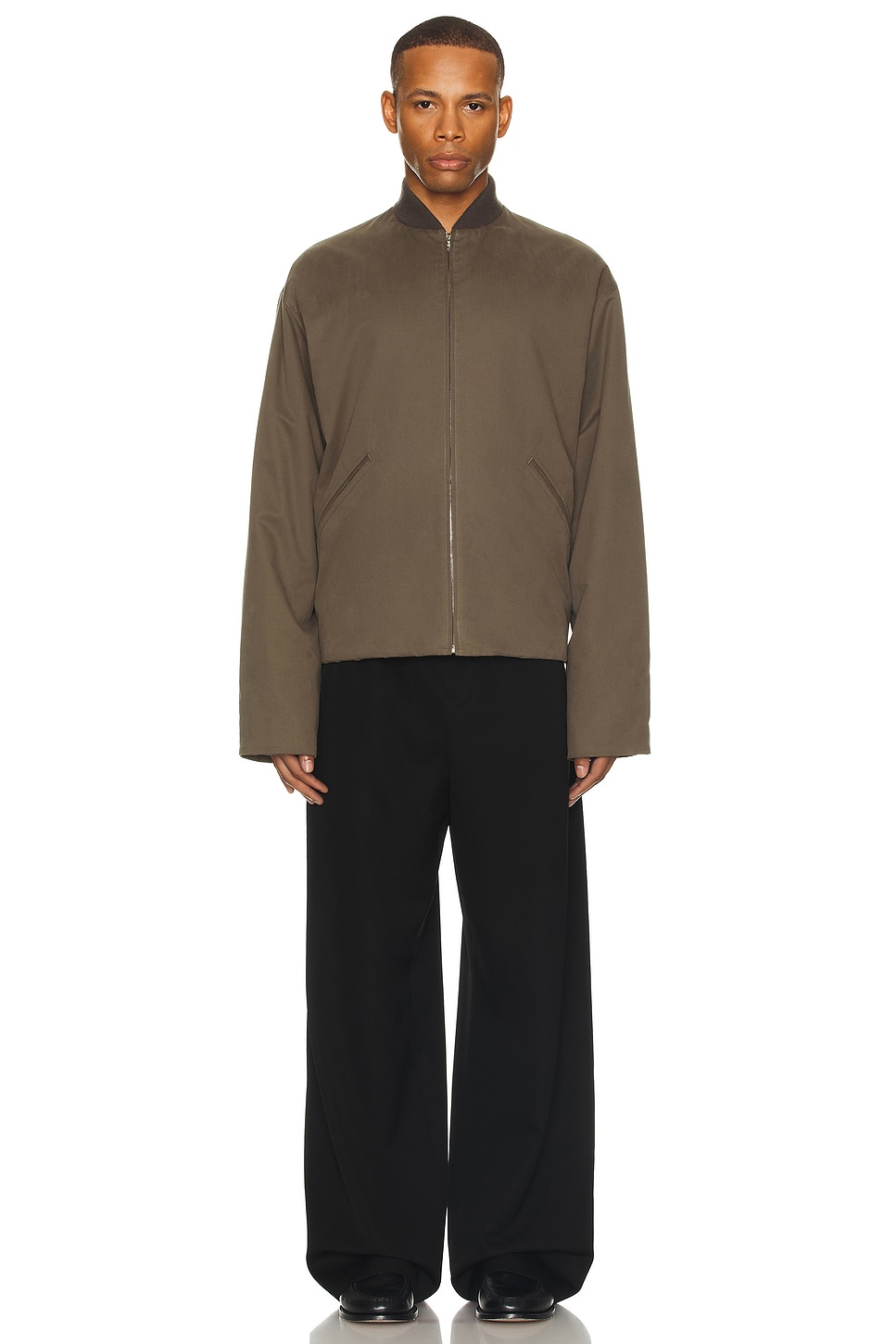 Image 1 of The Row Kongis Jacket in Khaki