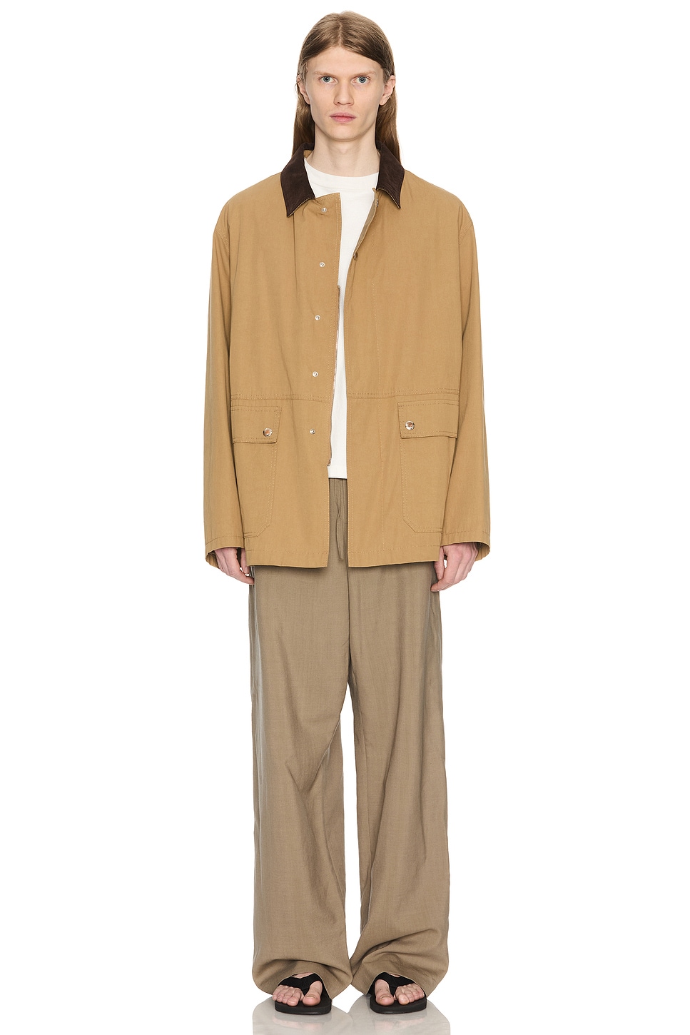 Image 1 of The Row Frank Jacket in DEEP BISTRE
